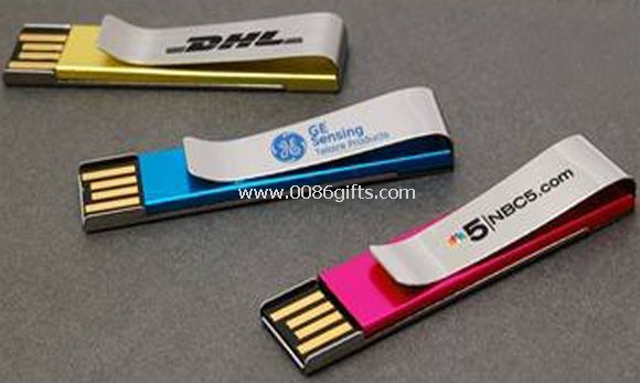 Unidade USB clip dinheiro