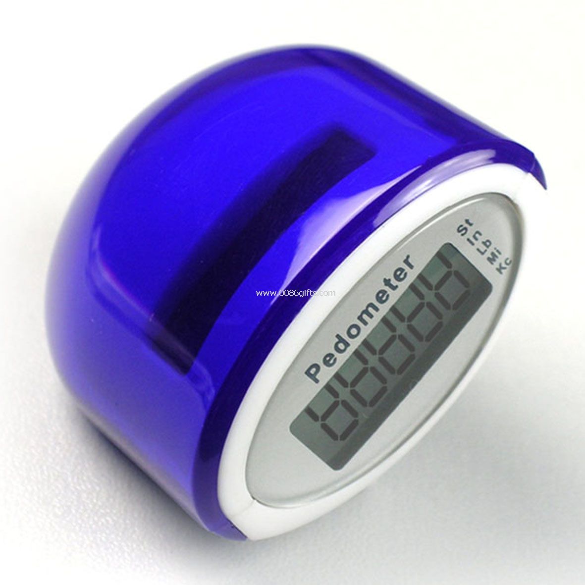 Solar and battery powered pedometer