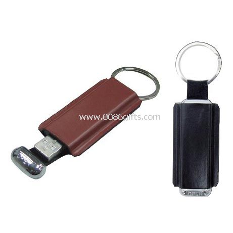Metallinen avaimenperä USB hujaus kehrä