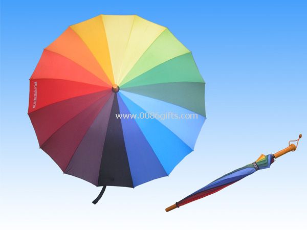 Guarda-chuvas reta arco-íris