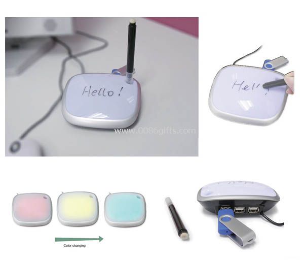 USB-HUB med Memo pad