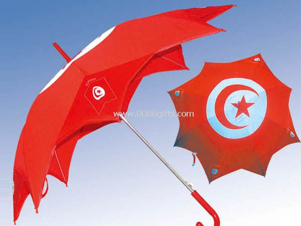 Paraguas promocional de bandera