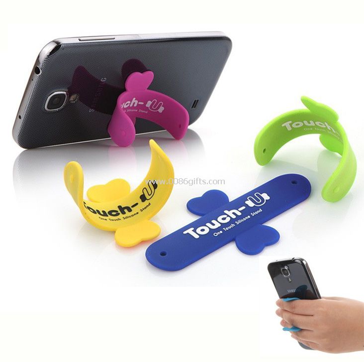 One-touch Silicon Stand for phone Holder