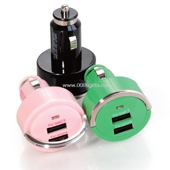 Two USB Car Adapter