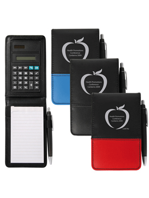 PVC Notepad dengan Kalkulator dan pena