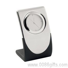 Elite Silver Quartz Clock