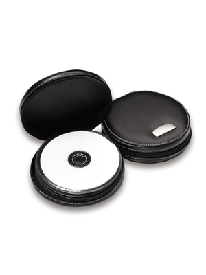 Leather Circular CD Case