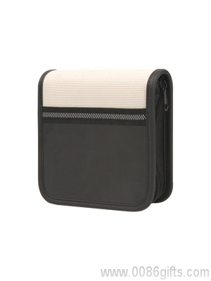 Ribbed Rubber CD & DVD Wallet