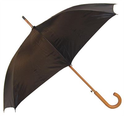 Senhoras de guarda-chuva de madeira
