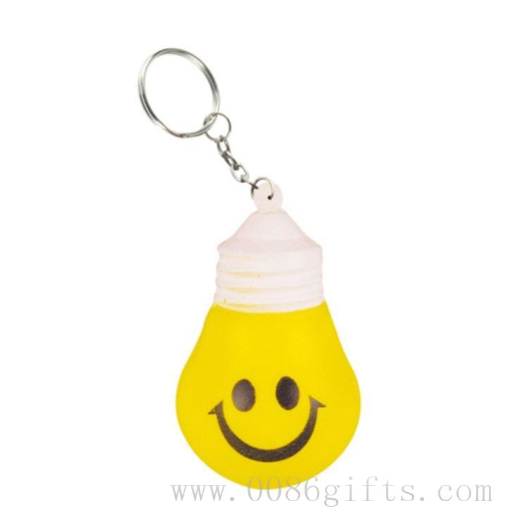Stress Lighting Bulb Key Ring