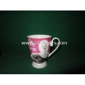 Bone China Royal Coffee Mug in White, Customized Logos and Designs are Welcome