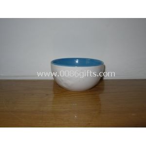 Ceramic football Bowl with Logo, Dishwasher, Microwave and Oven Safe