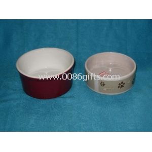 Ceramic Pet Feeding/Dog Bowl , Customized Logos,Sizes, Colors Are Welcome