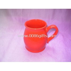 Fashionable Modern-shaped Coffee Mug, Made of Ceramic, Available in Red