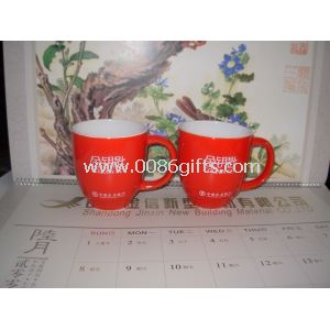 Porcelain Coffee Mug with 300mL Capacity,Comes in Red