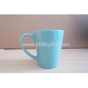 Werbeporzellan blau Kaffeebecher