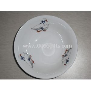 Soup Bowl Made of Porcelain with animal printing