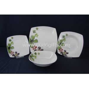 19pcs porcelain dinnerware sets with cut decal customized logo or designs are accepted