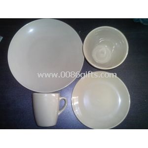 20-piece Ceramic Dinnerware Set with Customized Designs,Microwave and Dishwasher Oven Safe