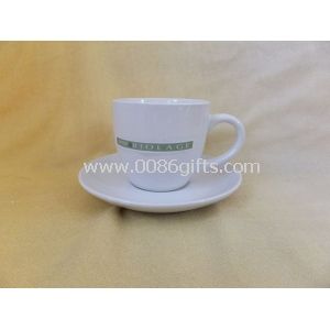 250ml Ceramic Coffee Cup and Saucer Set