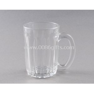 Drinking Water Glass Mug with embossed shape