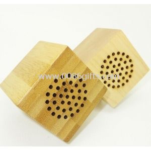 Eleco bambu SpeakerWood hoparlör Mini ses hoparlör 3.5mm Jack şarj edilebilir müzik hoparlör