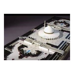 Ikonikus építési építészeti modell készítő, mecset miniatűr építészeti modell készítése