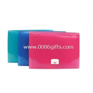 Pink plastic expanding PP File Folder , A4 size 13 Pockets