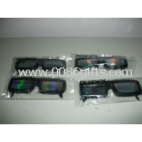 0.06mm PVC / PET laser lenses three d glasses / 3d fireworks glasses