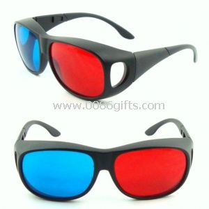 Grande tamanho 155 * 55 * 165 mm/PC frame plástico vídeo 1 vermelho e azul ciano óculos 3d