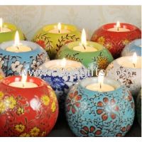 Ceramic candle holder Southeast-Asia home decoration