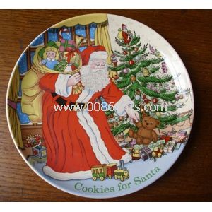 Christmas tree dish plate