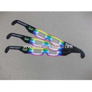 Egyedi 3D-s tűzijáték szemüveg, gyerekek szivárvány szemüveg