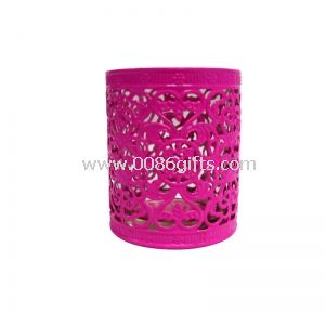 Decorative Cup Candle Holder - Fuchsia