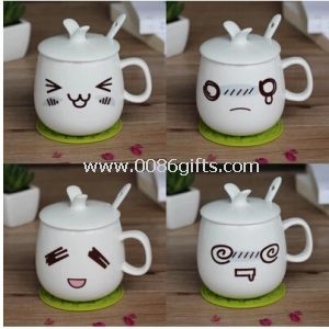 Drinking pot lovely cup with facial expressions