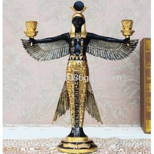 Egito estátua vela titular décor home
