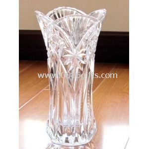 Glass vase med petal figur