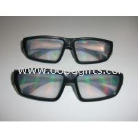 Plastic frame diffration 3d fireworks glasses rainbow for patriotic on - pack promotions