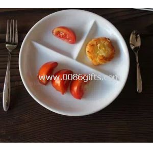 لوحة بيضاء العشاء شكل بيضاوي