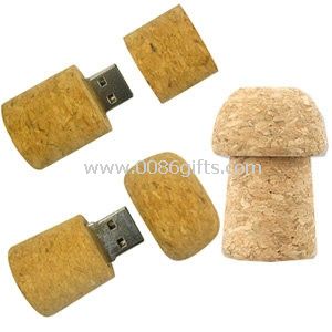 Bouteille bouchon USB en bois
