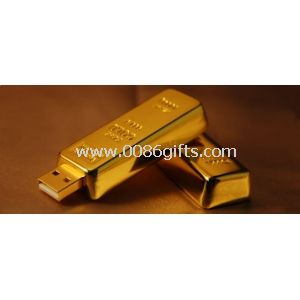 Bar Golden Metal USB Flash Drives