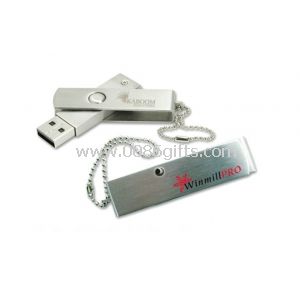 Logam Twister logam USB Flash Drives