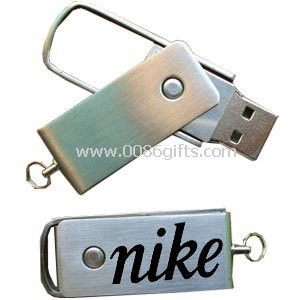 Logam USB Flash Drives perangkat penyimpanan Stick dengan Laser Engraving Logo