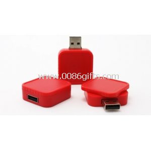 Bentuk persegi plastik USB Flash Drive