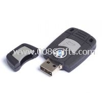 Forma de chave de carro personalizado USB Flash Drive Design personalizado armazenamento de borracha macia