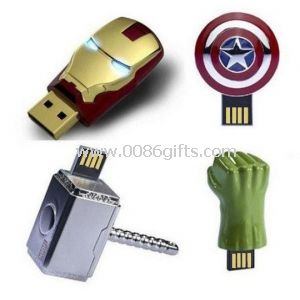 Ironman egyéni USB villanás hajt