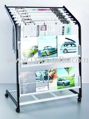 Metal Rack Display For Magazine / Literature / Newspaper