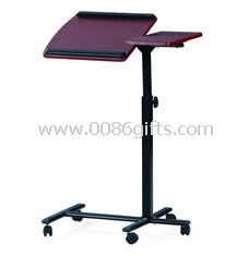 Powder Coating Adjustable Laptop Table With Wheels