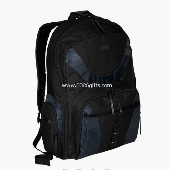Bleu marine de 17 pouces ordinateur portable personnalisé sac à dos de sport