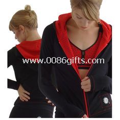 Bernapas panjang lengan kebebasan Gym Suit Womens kebugaran memakai warna-warna cerah
